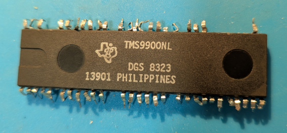 Badly damaged TMS9900