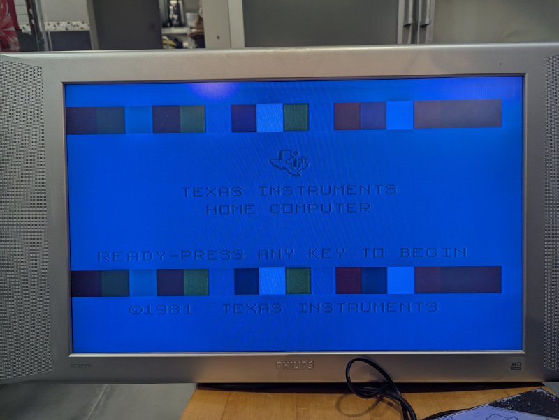 TI 99/4A home screen