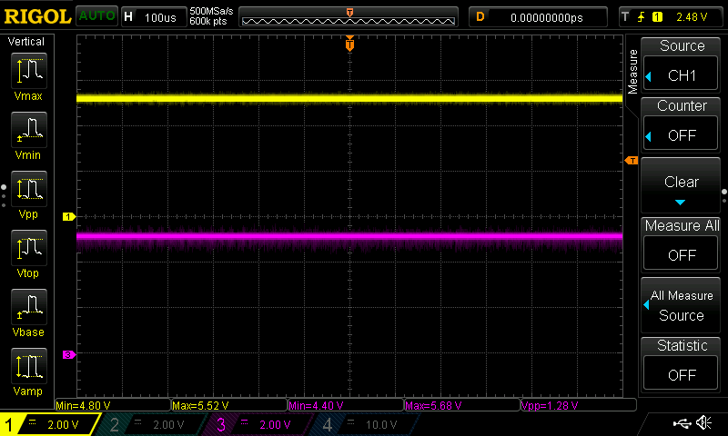 New CPU, L600 not shunted (OK)